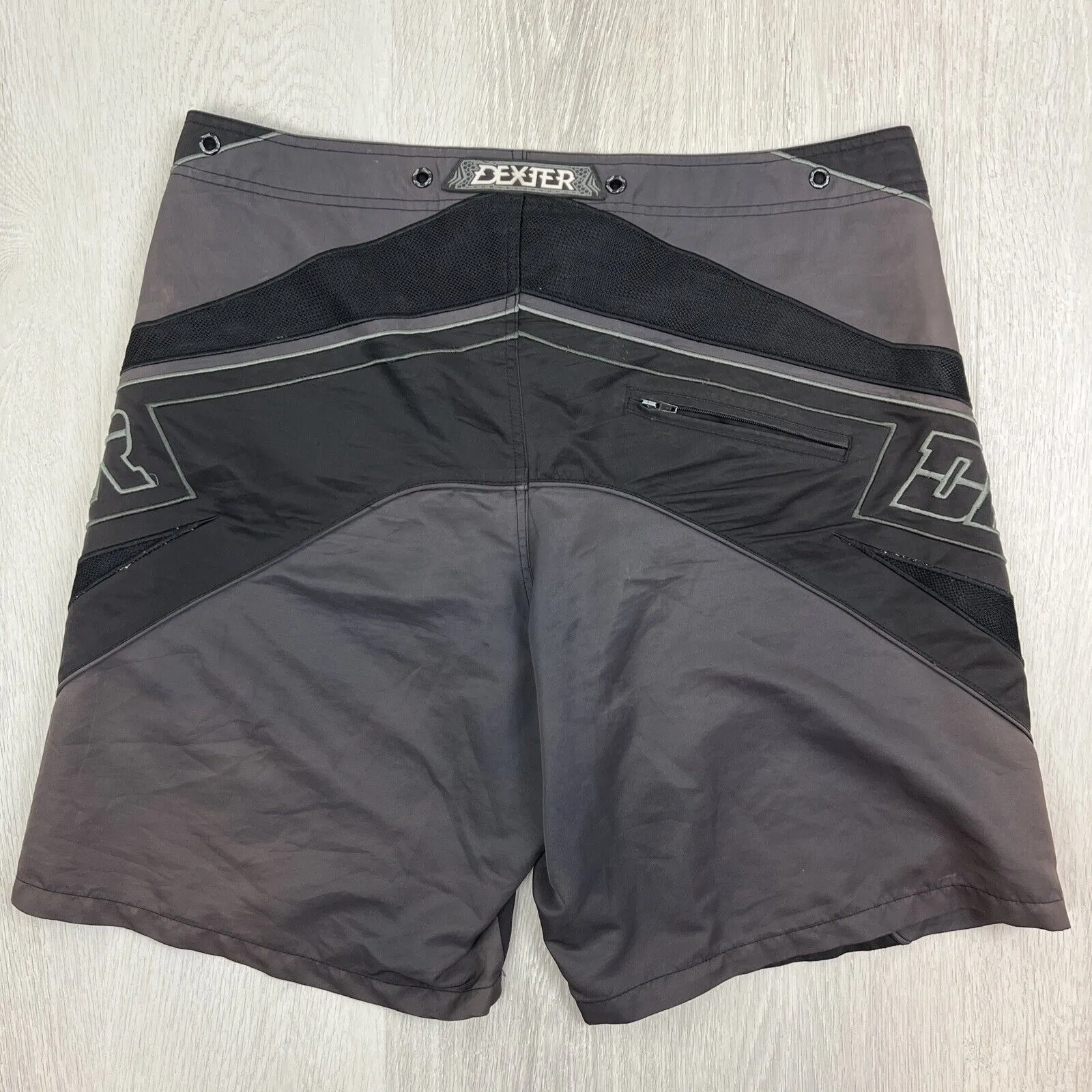 Dexter Mens 90s Long Swim Shorts Swimmers Boardies Board Shorts Size 38