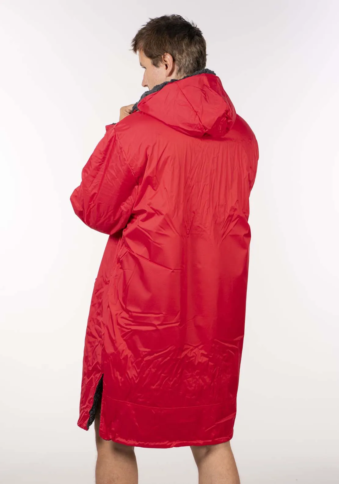 Dry Changing Robe - Charcoal/red