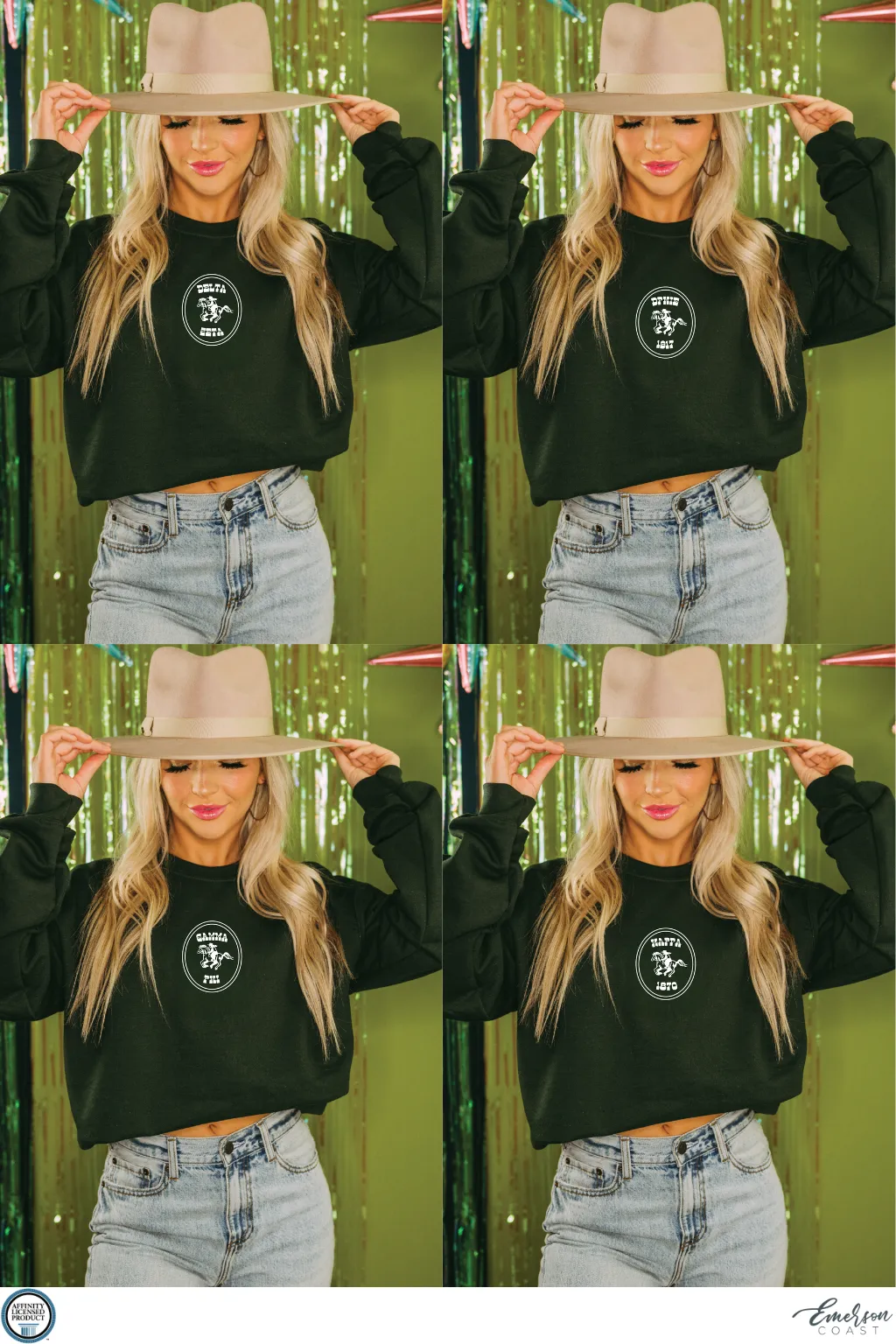 Emerald Cowgirl Crewneck