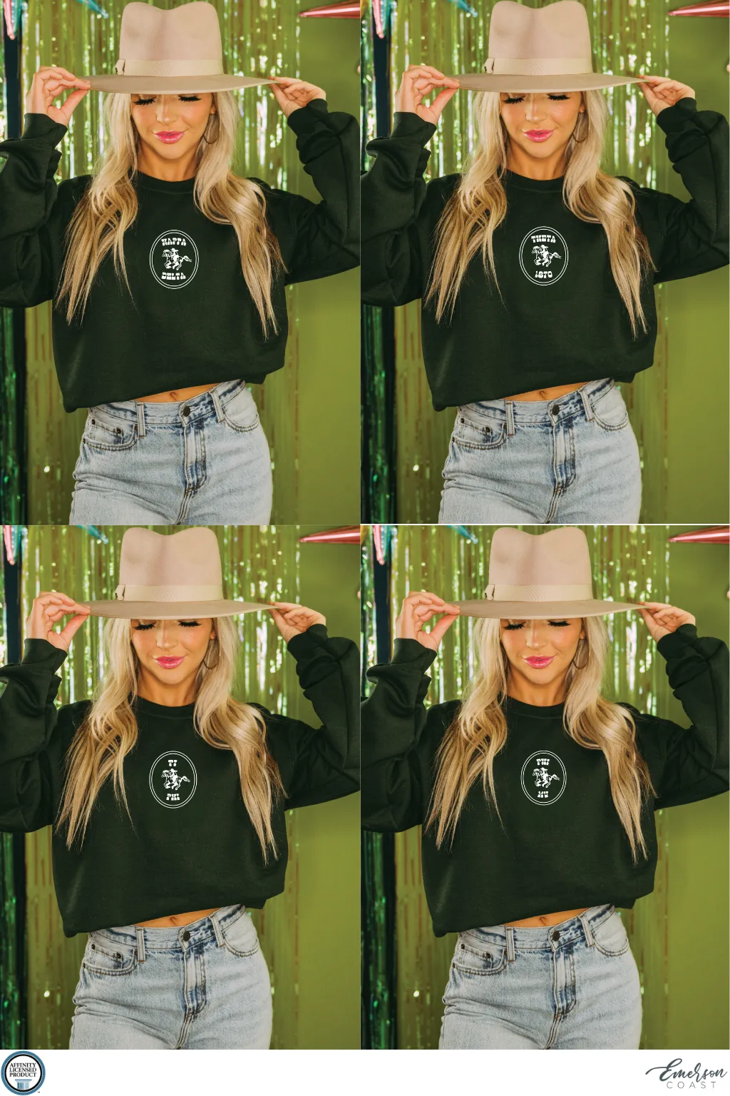 Emerald Cowgirl Crewneck