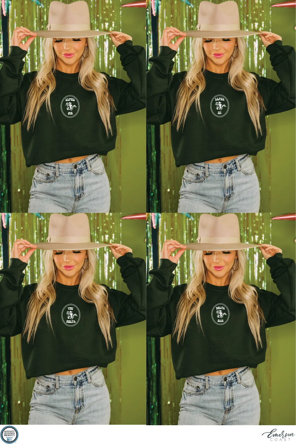 Emerald Cowgirl Crewneck