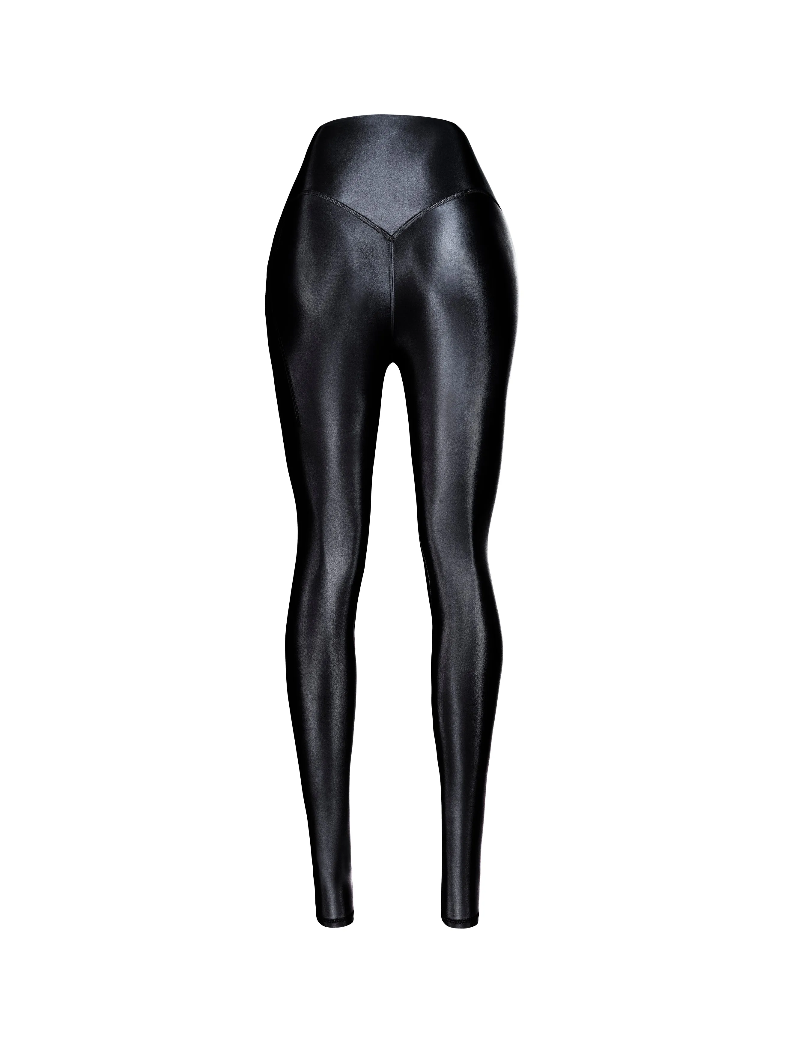 EMILY LEGGINGS IN BLACK | PINK SHINE