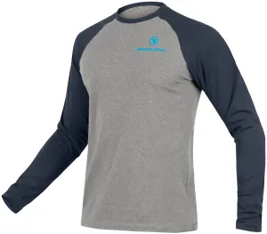 Endura One Clan Raglan Long Sleeve Mens Cycling Jersey - Grey