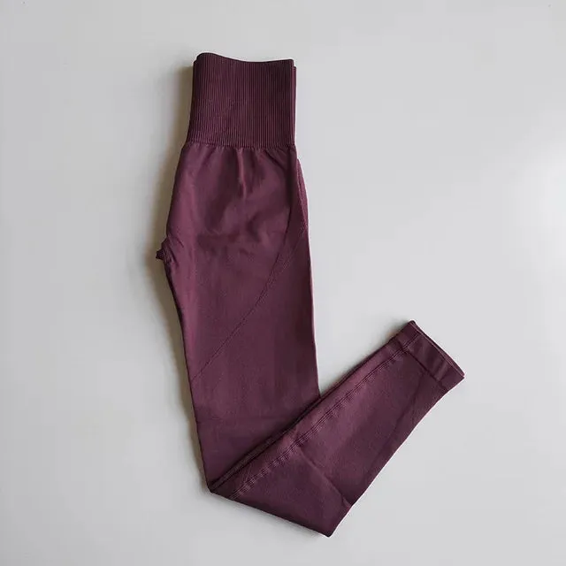 Energy Seamless High Waist Yoga Leggings - Tummy Control Workout Clothing for Women