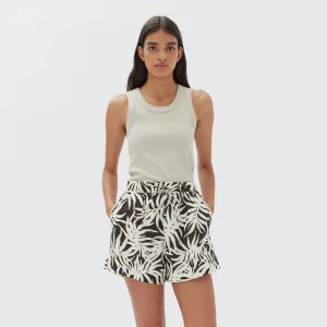 Erin Linen Short Cocoa Pandanus