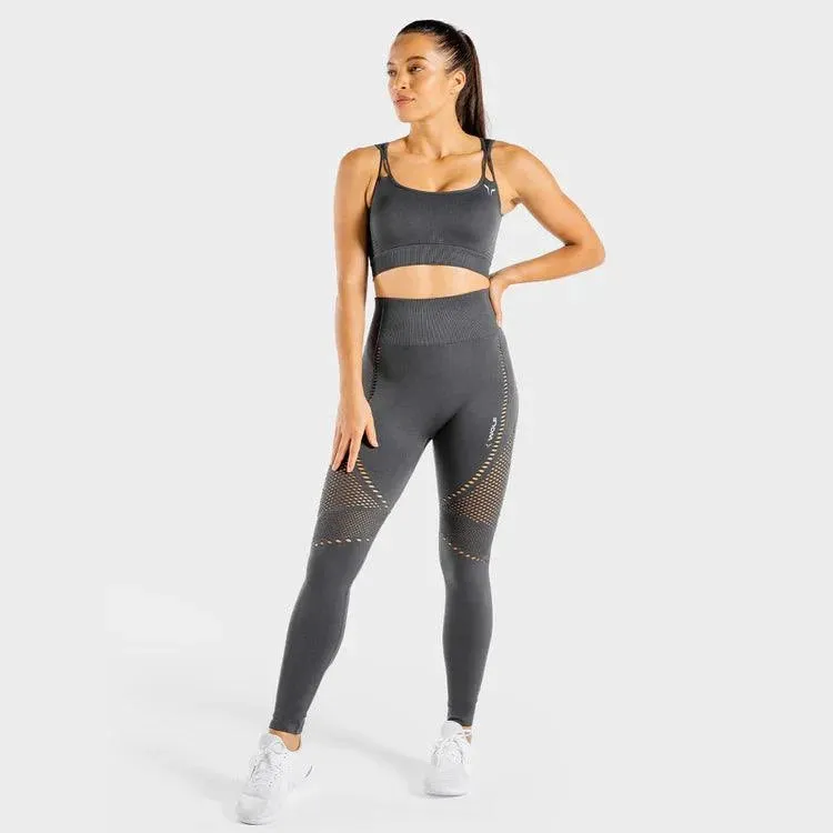 Evolve Meta Saumlausar Leggings - Svartar