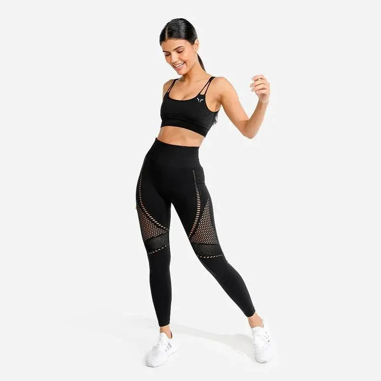 Evolve Meta Saumlausar Leggings - Svartar