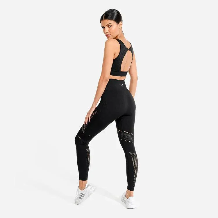 Evolve Meta Saumlausar Leggings - Svartar