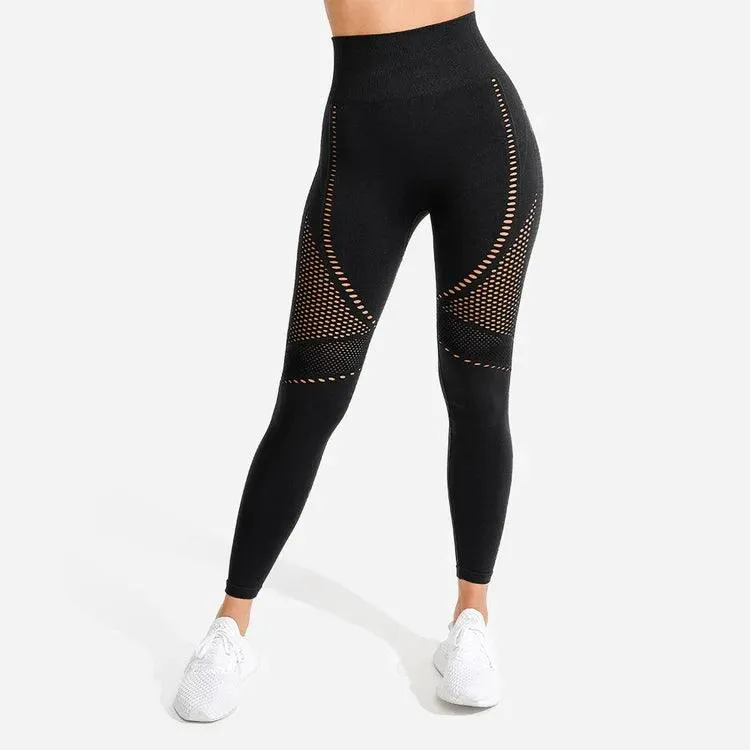 Evolve Meta Saumlausar Leggings - Svartar