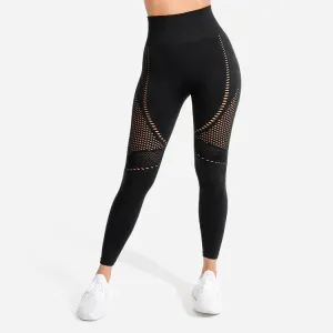 Evolve Meta Saumlausar Leggings - Svartar