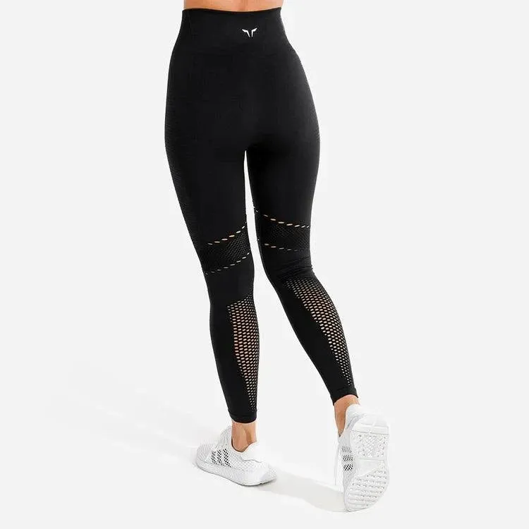 Evolve Meta Saumlausar Leggings - Svartar