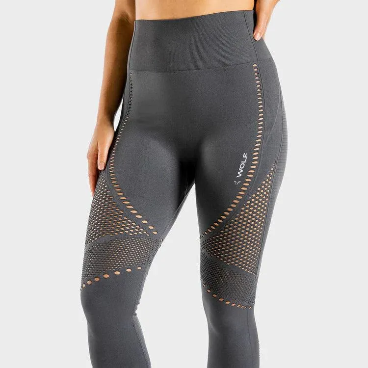 Evolve Meta Saumlausar Leggings - Svartar
