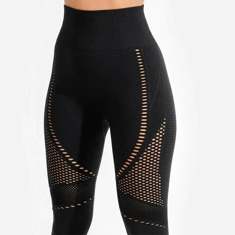 Evolve Meta Saumlausar Leggings - Svartar