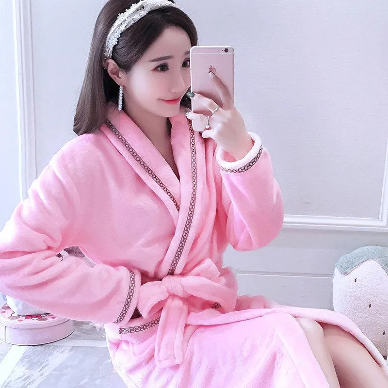 Extra Plush Tie-Front Bath Robe