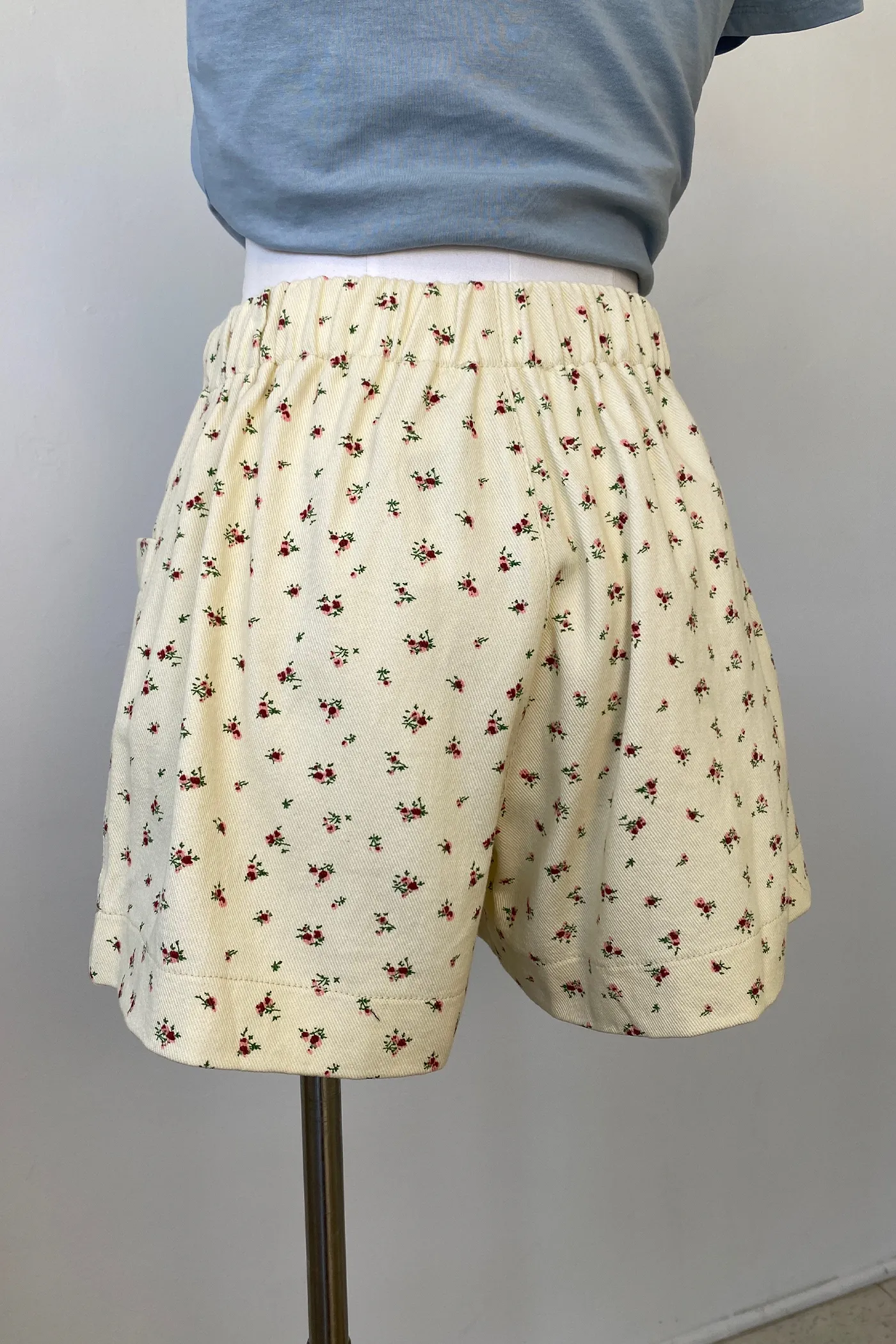 Floral Denim Shorts by For Good