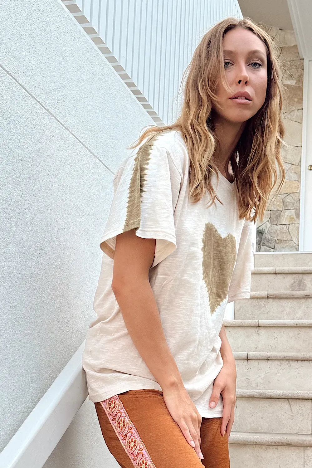 For The Love Cotton Tie Dye Tshirt
