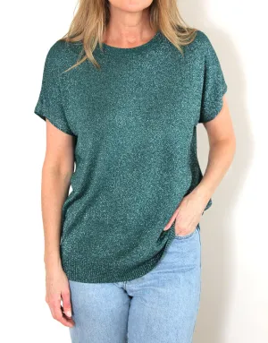 Frankies Lurex Tee - Forest