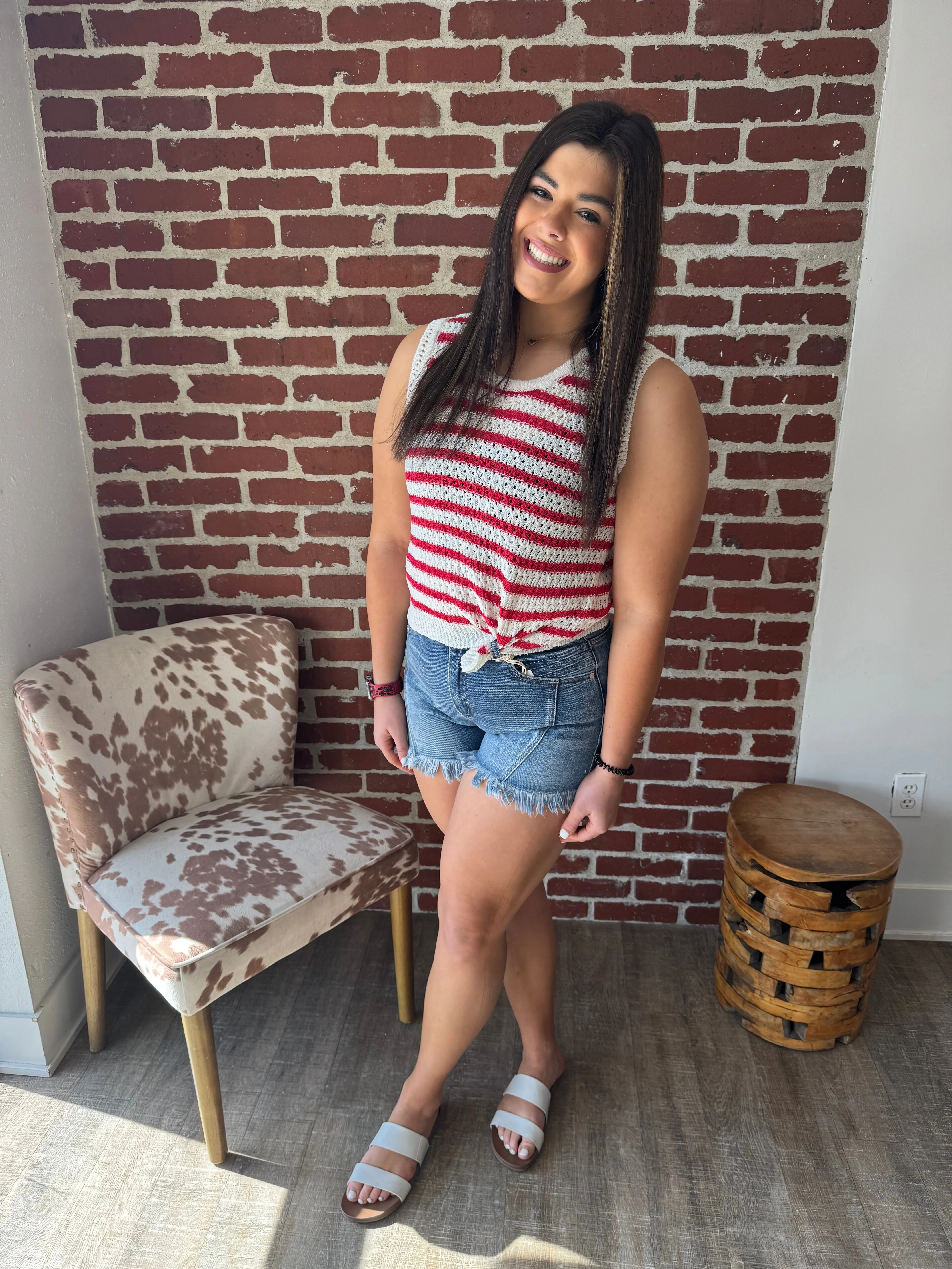 Frayed Jeans Shorts