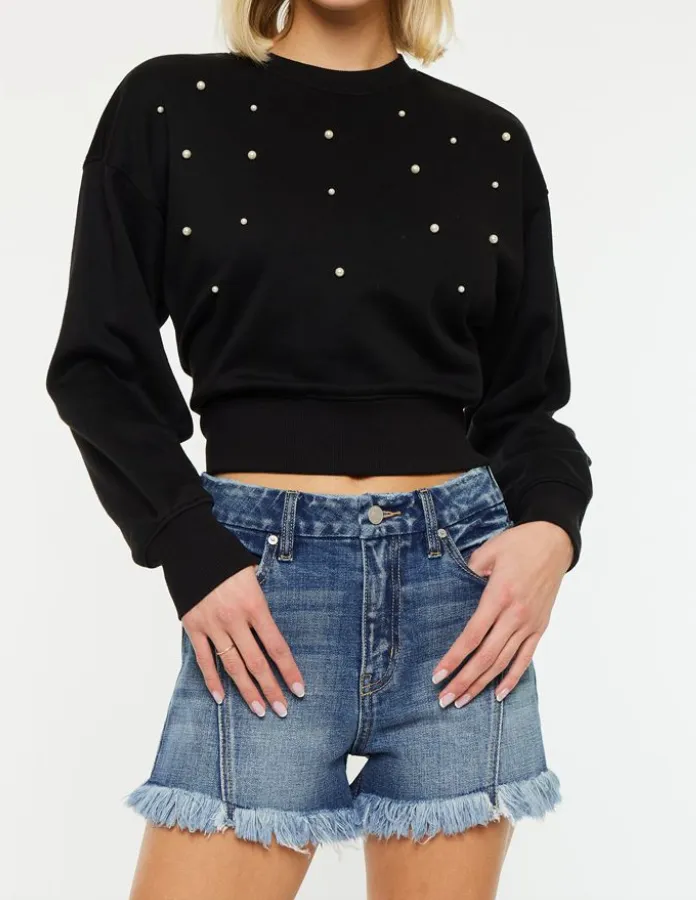 Frayed Jeans Shorts