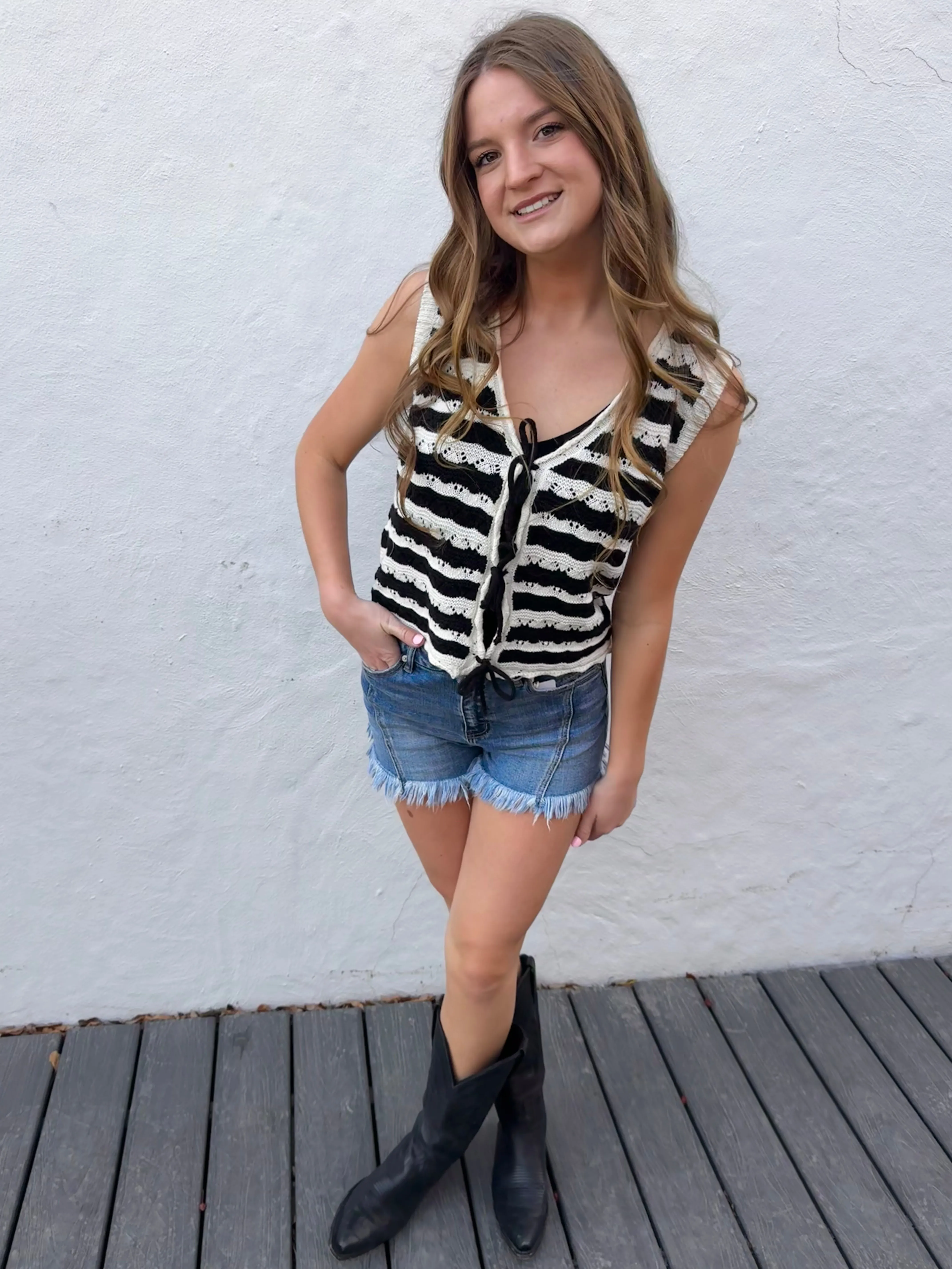 Frayed Jeans Shorts