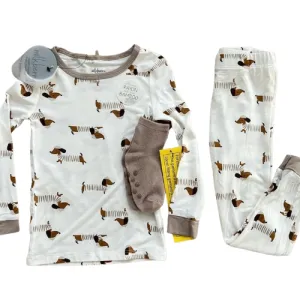 Frenchie Dogs Long Sleeve Pajama Set