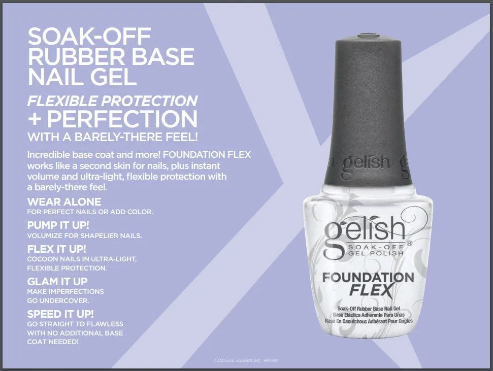 Gelish - Foundation Flex Base Coat .5oz (Clear)(Gel)