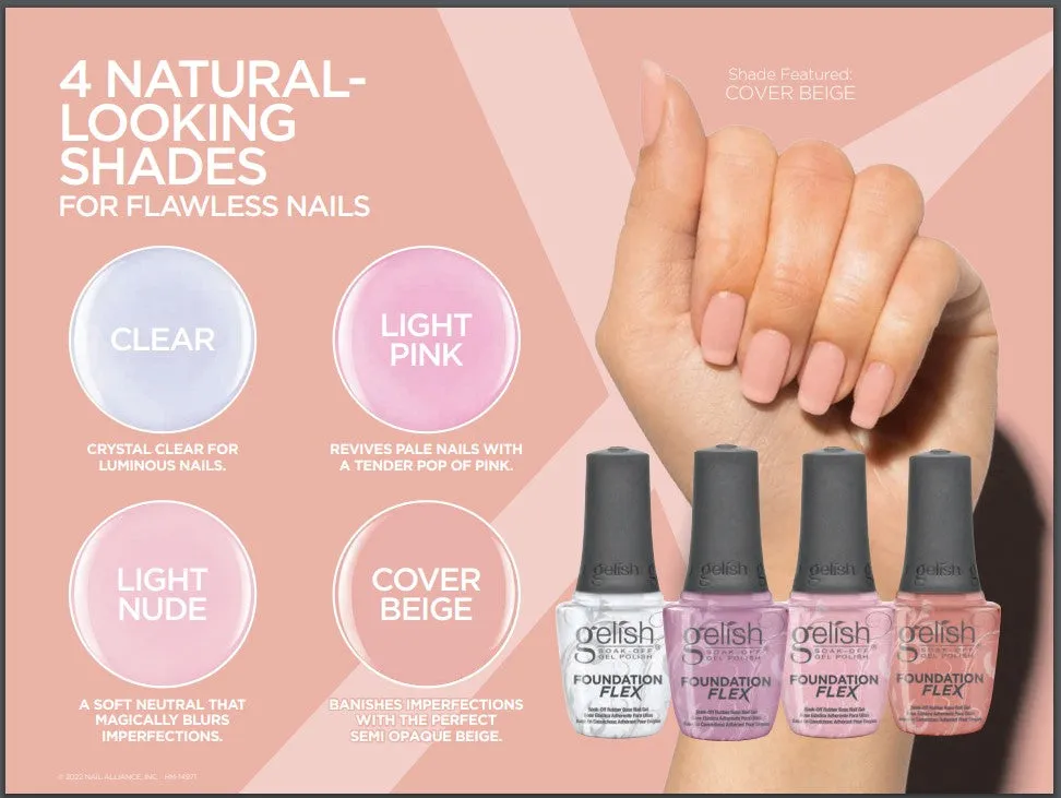 Gelish - Foundation Flex Base Coat .5oz (Light Pink)