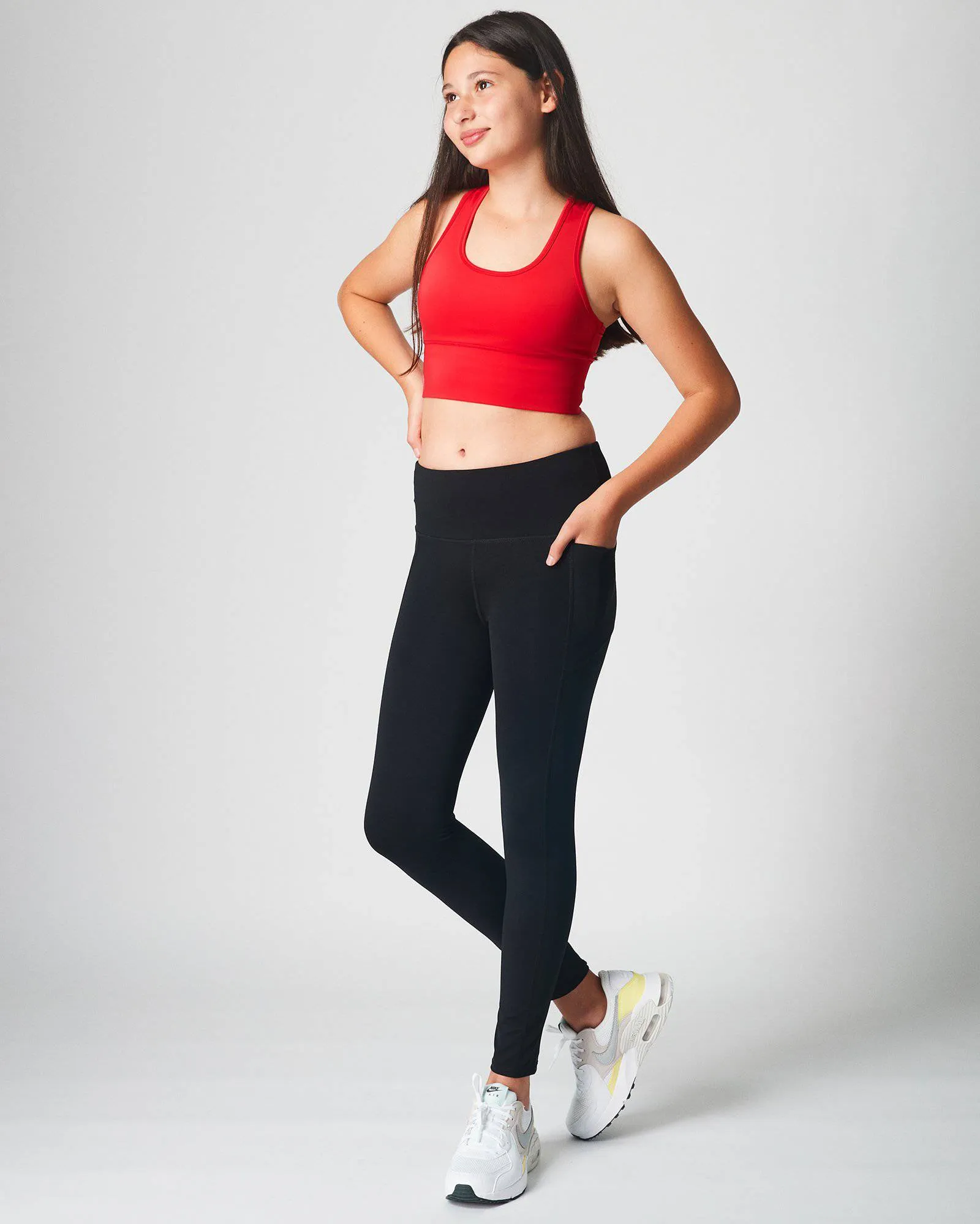 Girls Black Long Leggings – Premium Activewear for Sports & School
