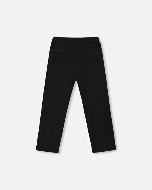 Girls Black Sequin Leggings