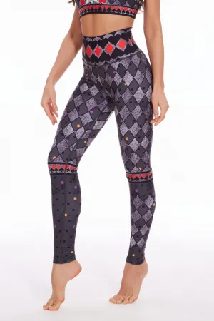 Harlequin Edge High-Waist Leggings