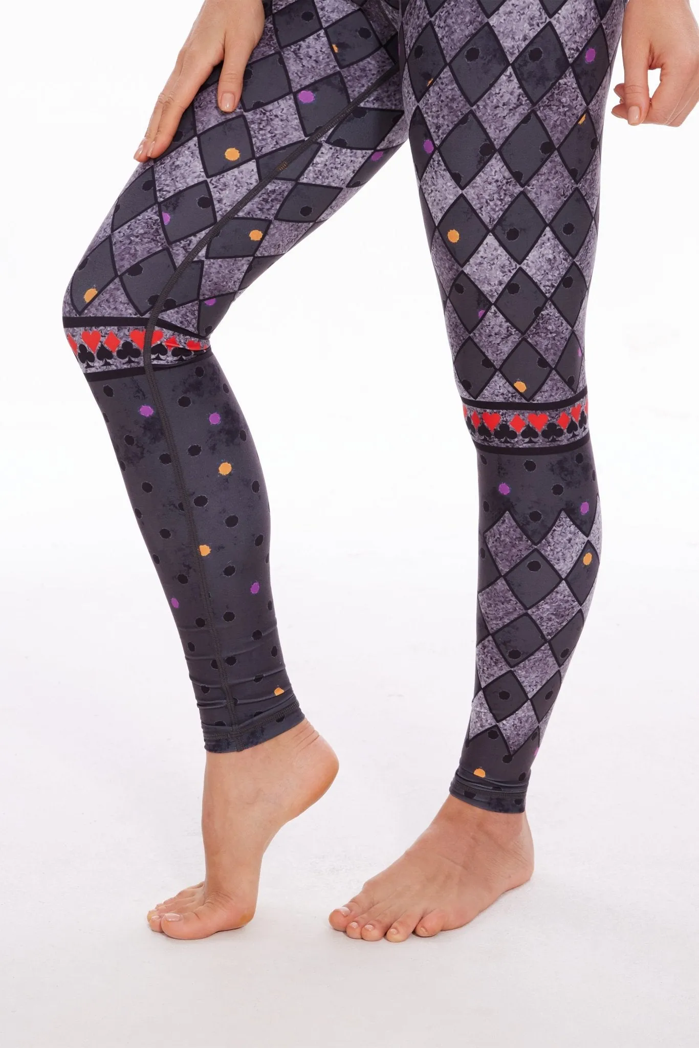 Harlequin Edge High-Waist Leggings