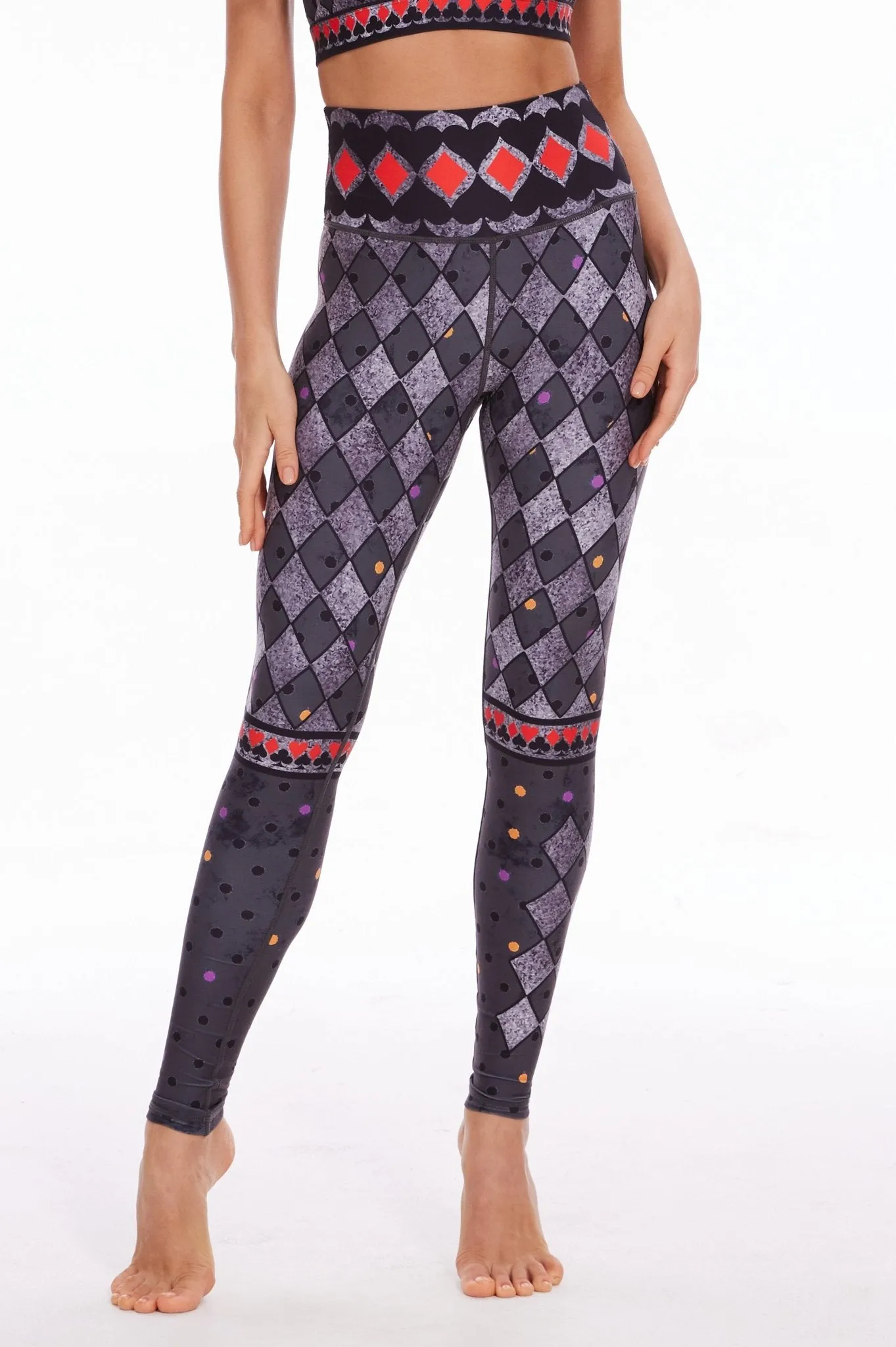 Harlequin Edge High-Waist Leggings