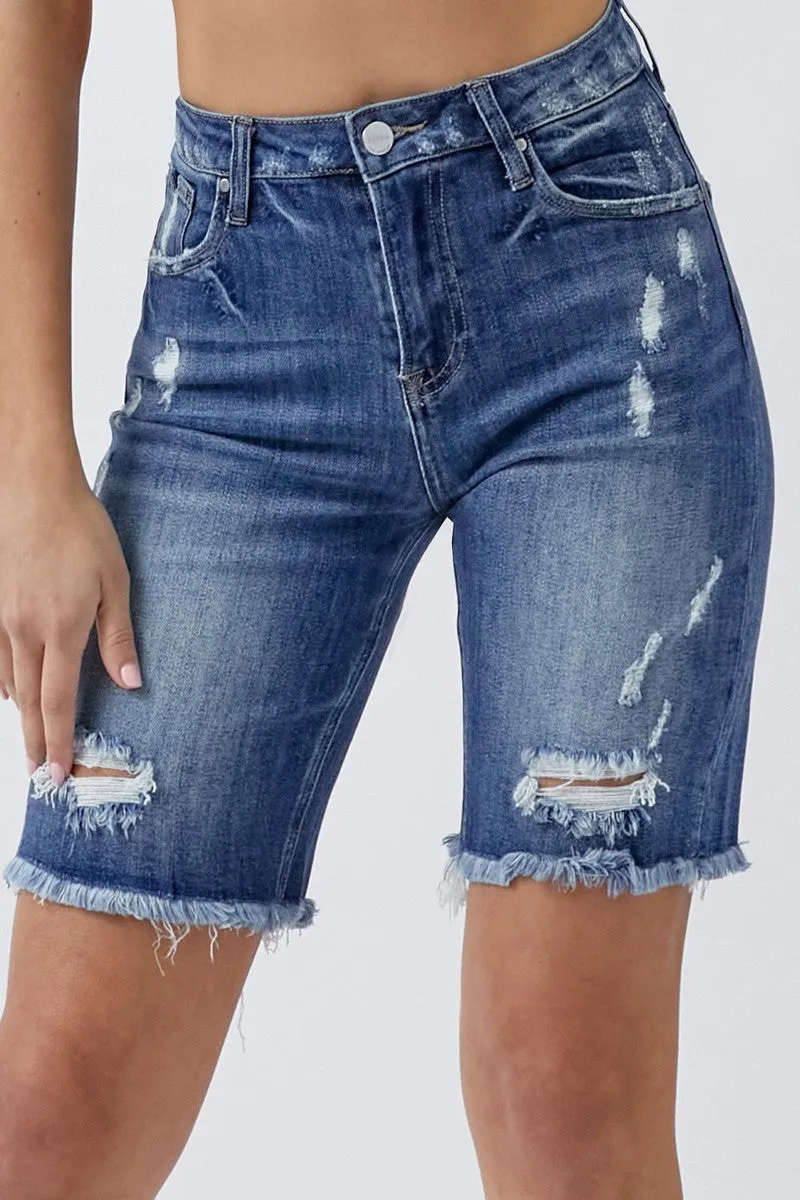 High-Rise Bermuda Shorts