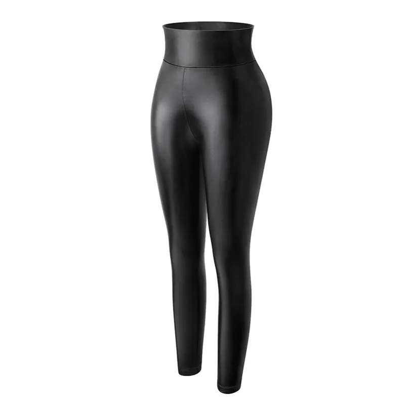 High Waist Faux Leather Leggings