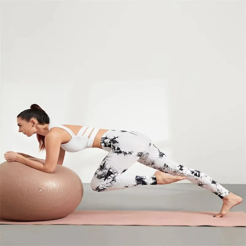 High-Waist Tie-Dye Yoga Leggings