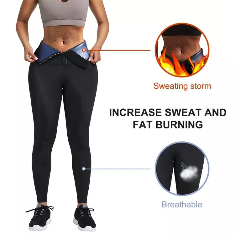 High Waist Tummy Control Sauna Leggings