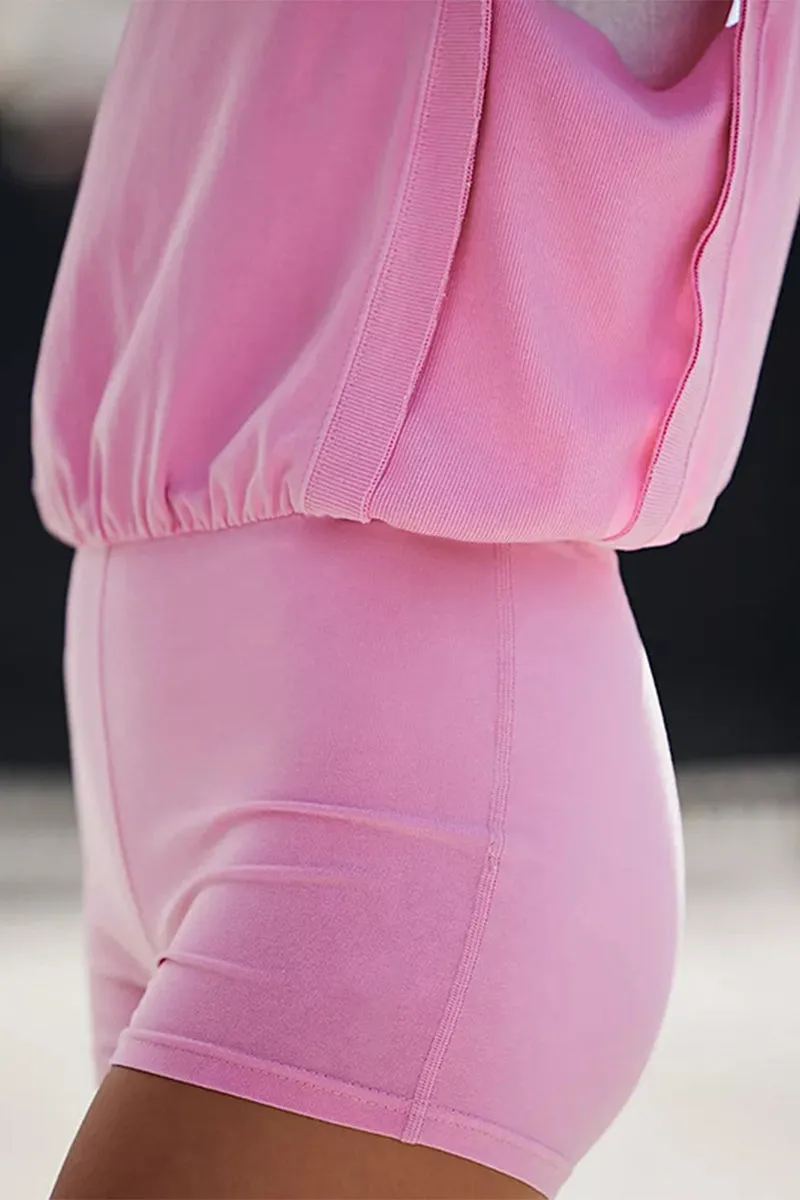 HJP1208 Solid Sleeveless Jumpsuit