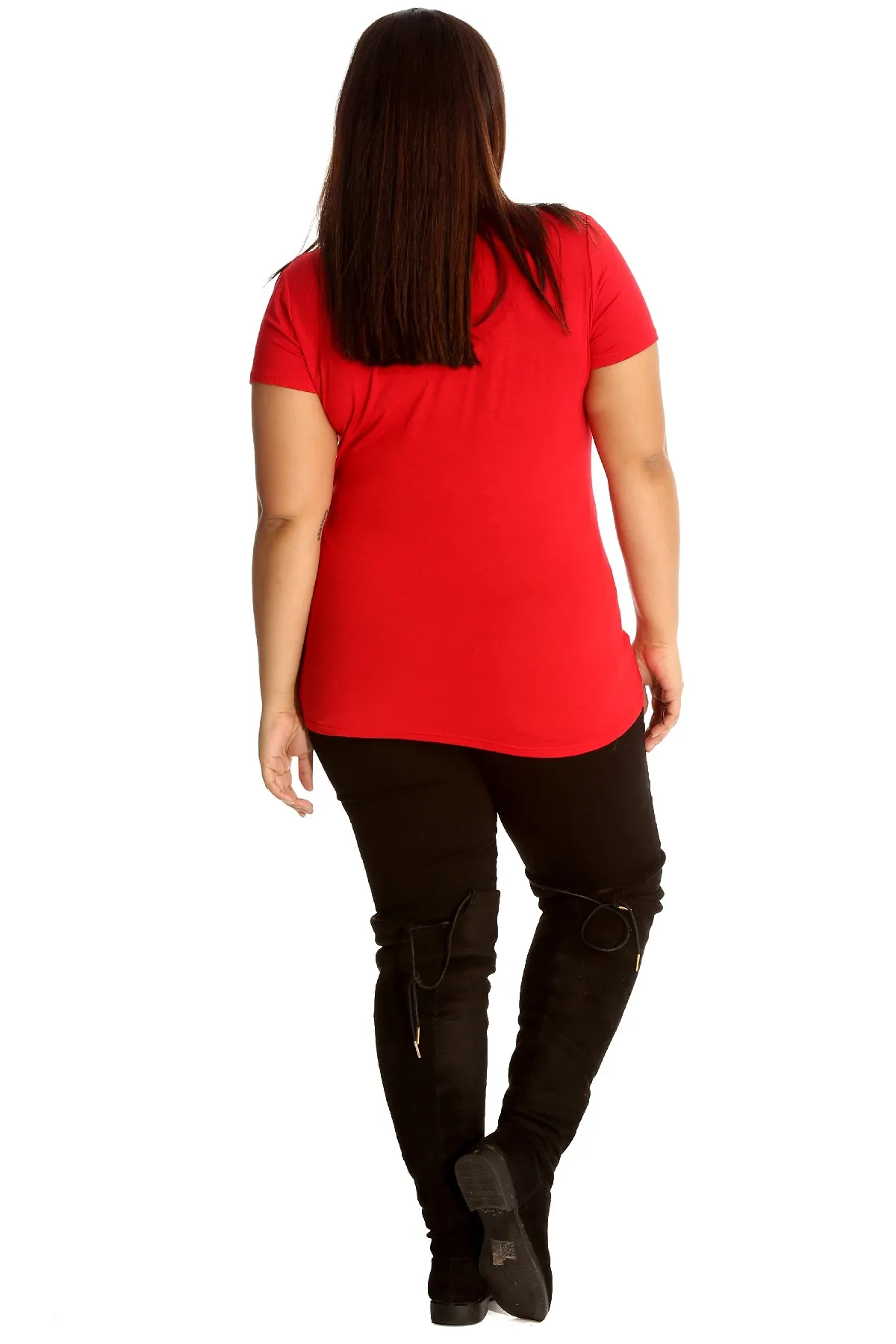 Holly Snowflake Christmas Short Sleeve Top