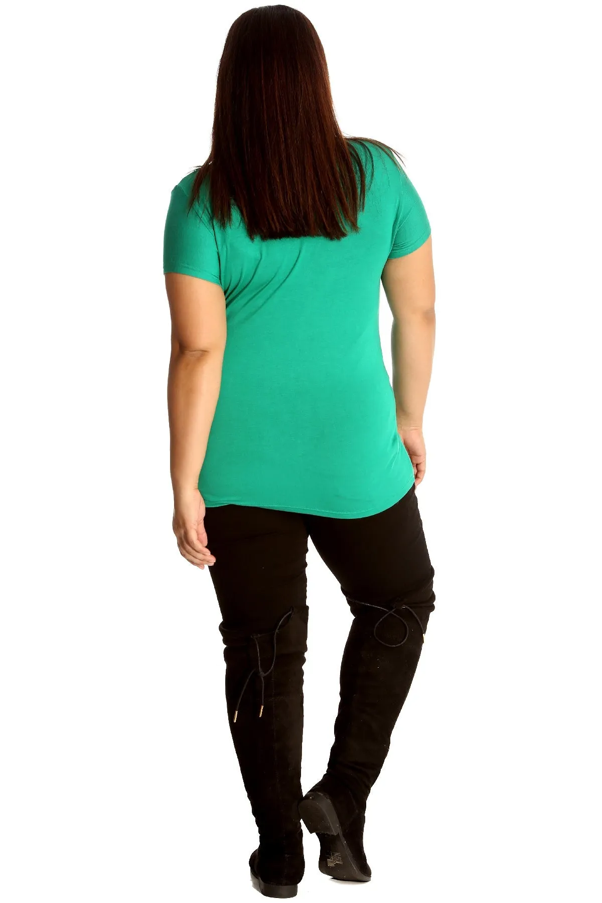 Holly Snowflake Christmas Short Sleeve Top