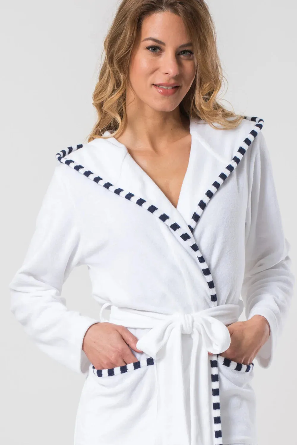 Hooded Terry Knit Bathrobe
