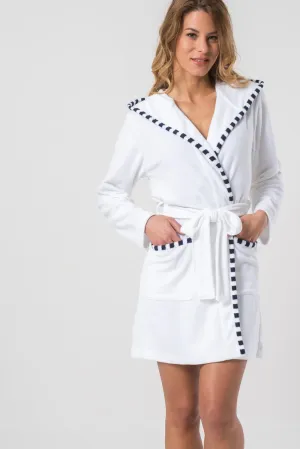 Hooded Terry Knit Bathrobe