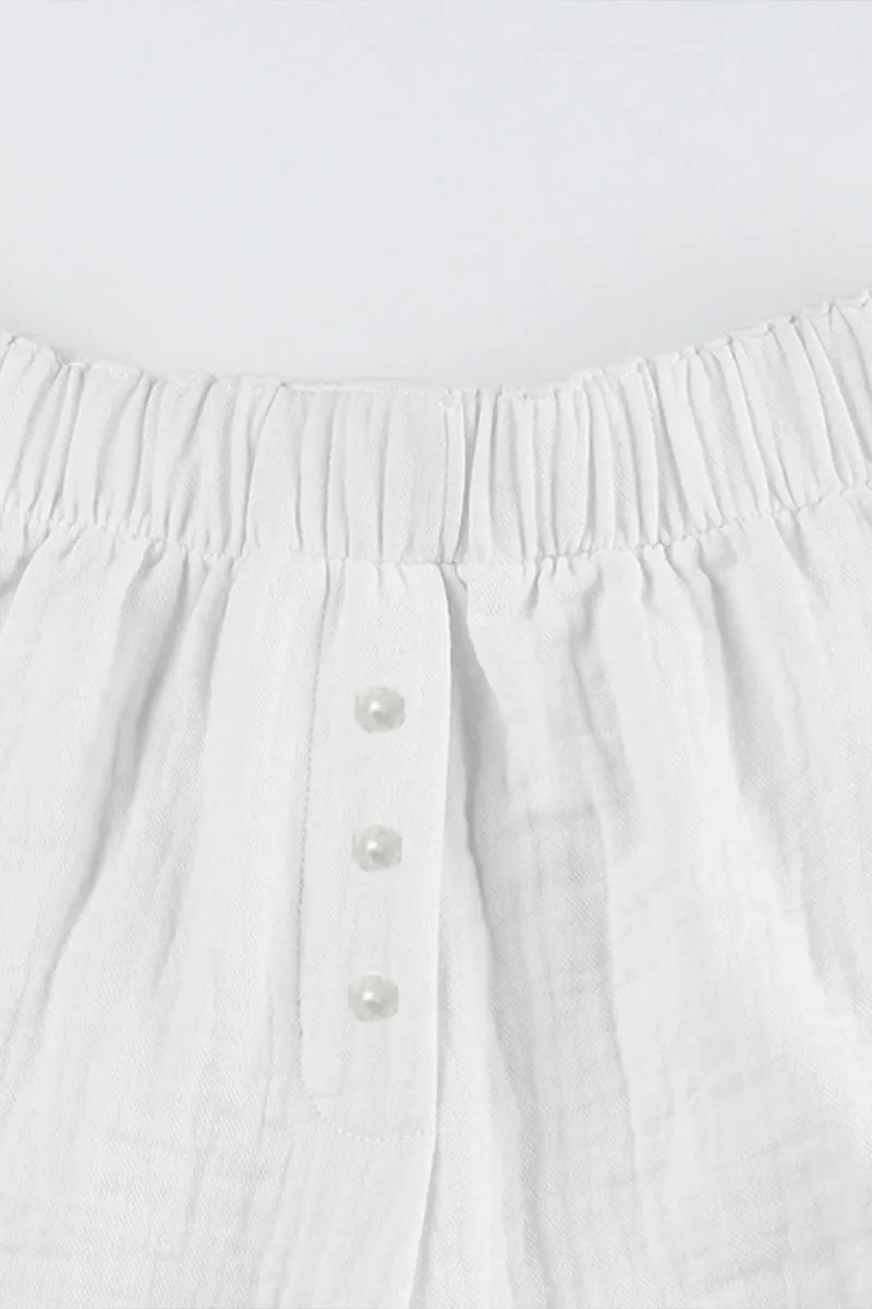 HPP1229 Elastic Waistband Loose Shorts