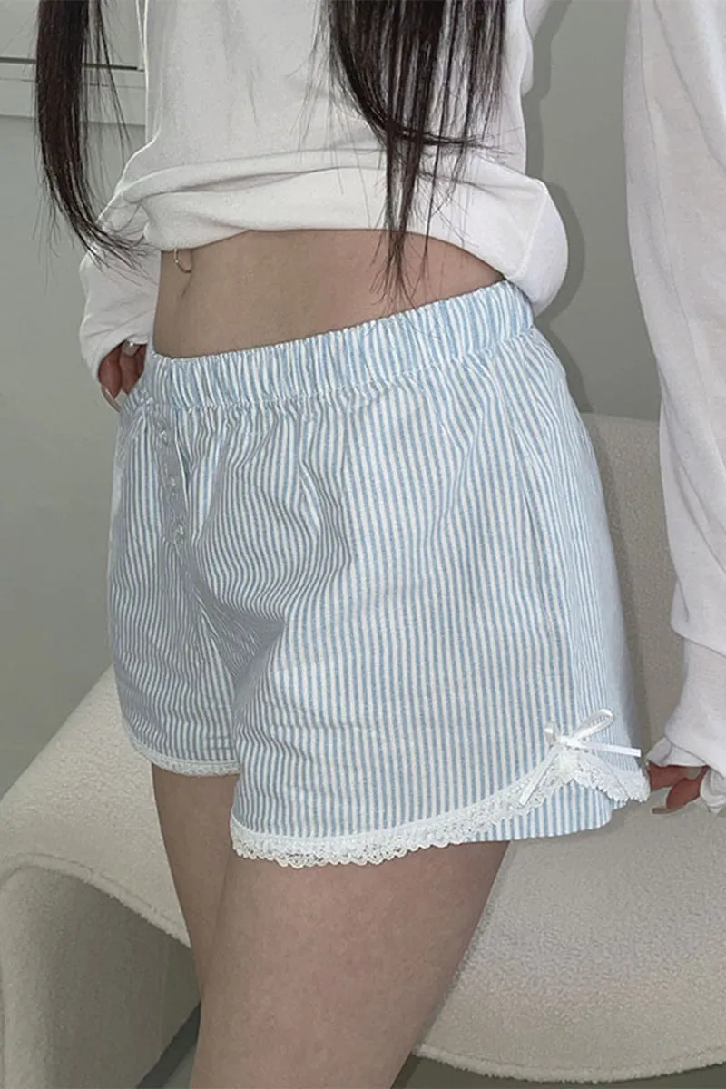 HPP1229 Elastic Waistband Loose Shorts