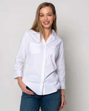 Ivanna Embellished Cuff Shirt