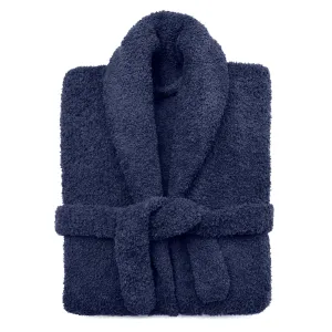 Kashwere Ultra Plush Navy Signature Shawl Collar Robe
