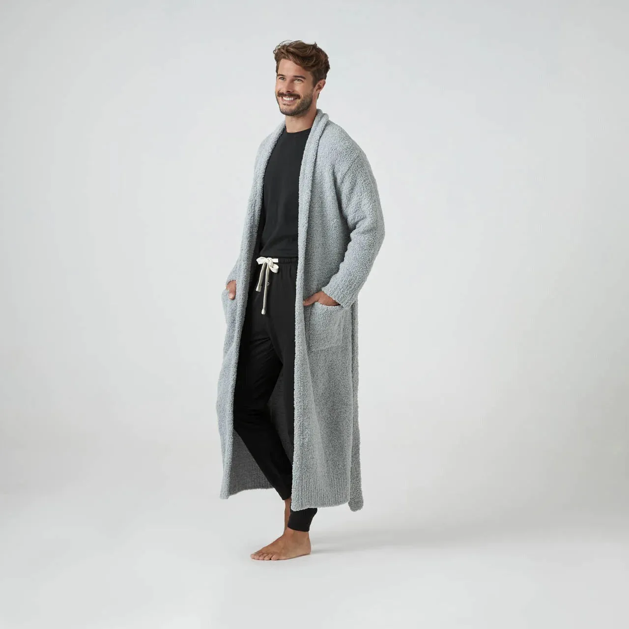 Kashwere Ultra Plush Stone Hampton Robe
