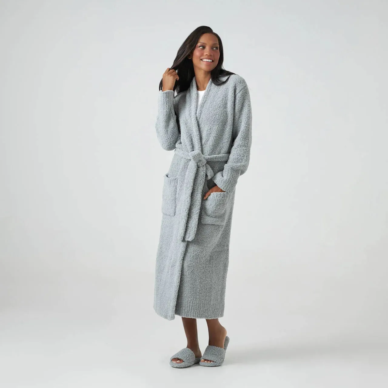 Kashwere Ultra Plush Stone Hampton Robe