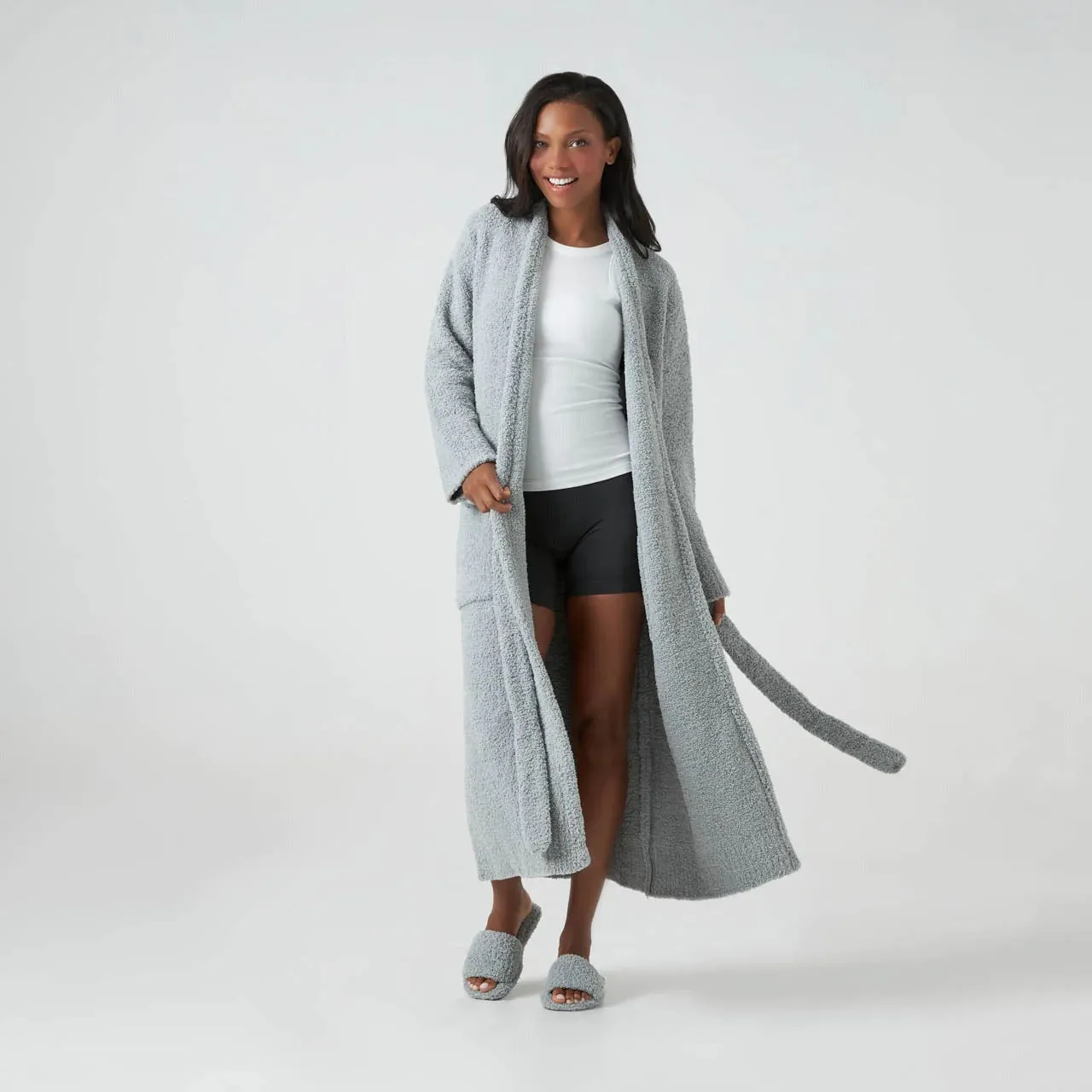 Kashwere Ultra Plush Stone Hampton Robe