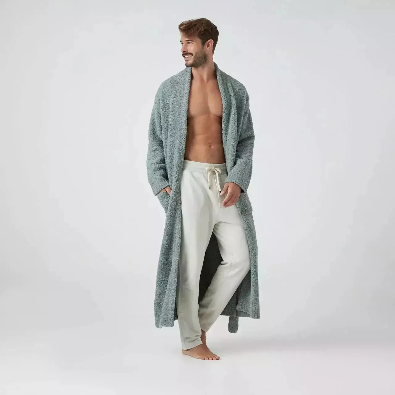Kashwere Ultra Soft Hampton Robe Available In Stone, Malt, Creme &  Navy