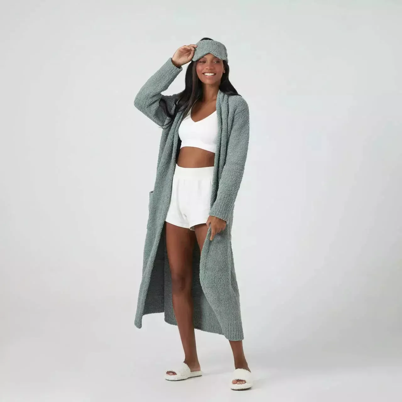Kashwere Ultra Soft Hampton Robe Available In Stone, Malt, Creme &  Navy